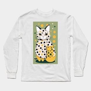 Paws and Polka Dots: A Feline Ballet Long Sleeve T-Shirt